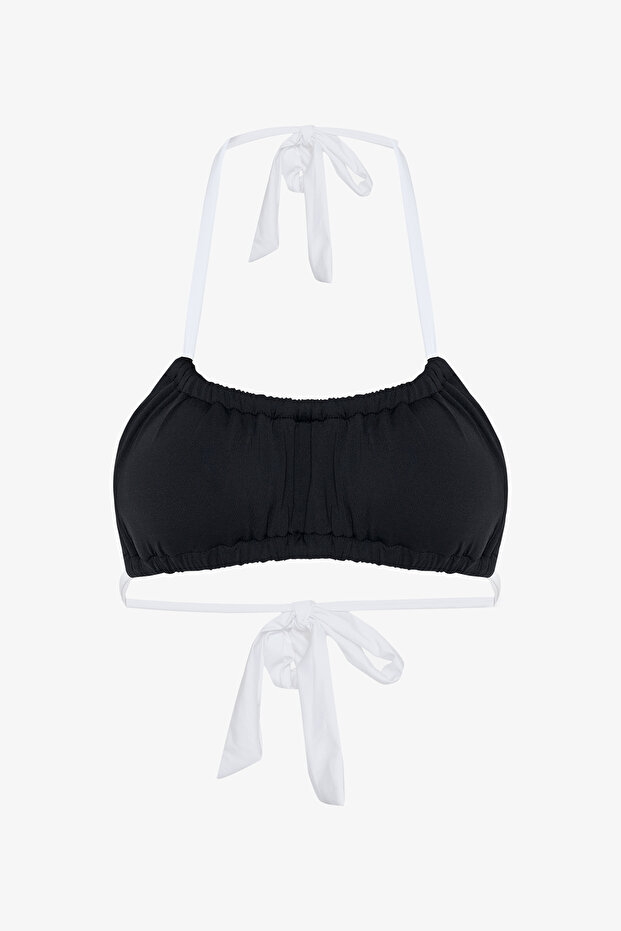 Siyah Adeline Bandeau Bikini Üstü - 5