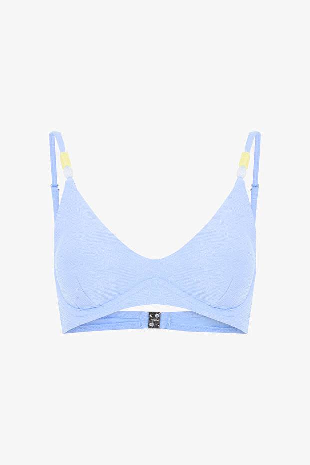 Mavi Juno Balenli Bralet Bikini Üstü - 5