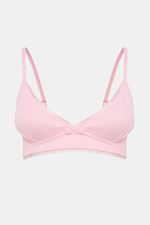 My First Bra Basic Rib 2li Çok Renkli Sütyen - 1