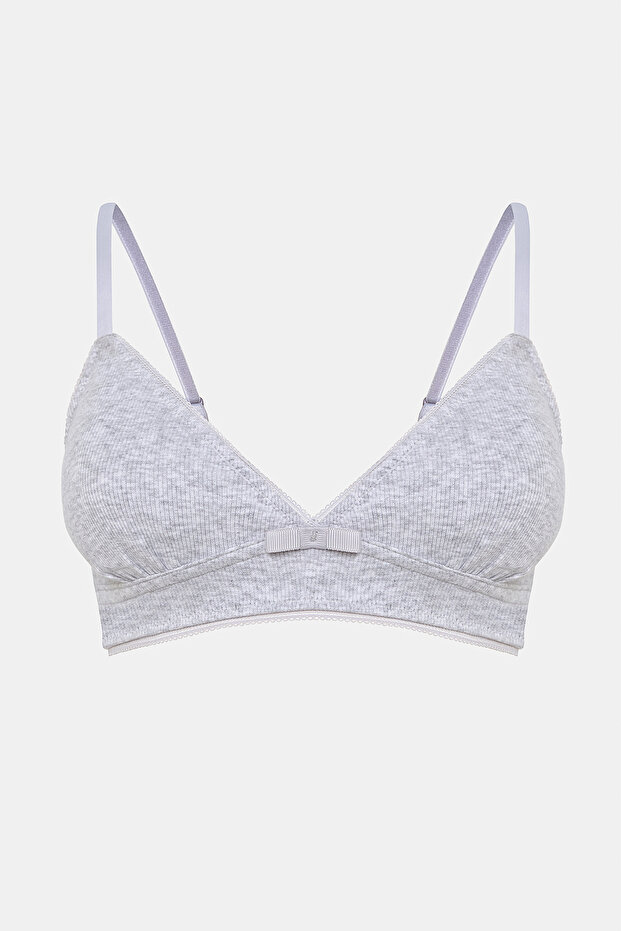 My First Bra Basic Rib 2li Çok Renkli Sütyen - 3