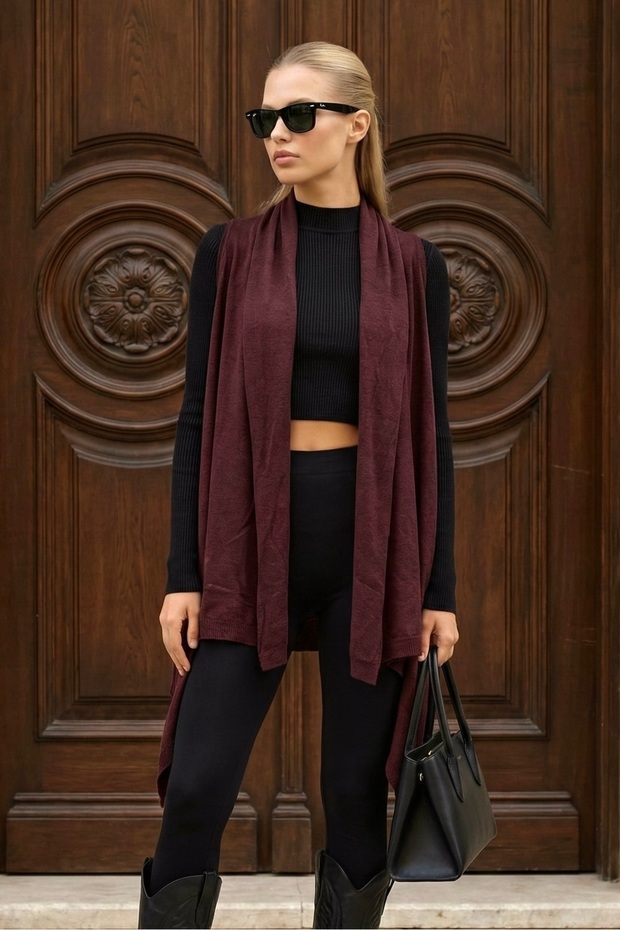 Women - Long - Casual Soft Sleeveless Flowy Cardigan