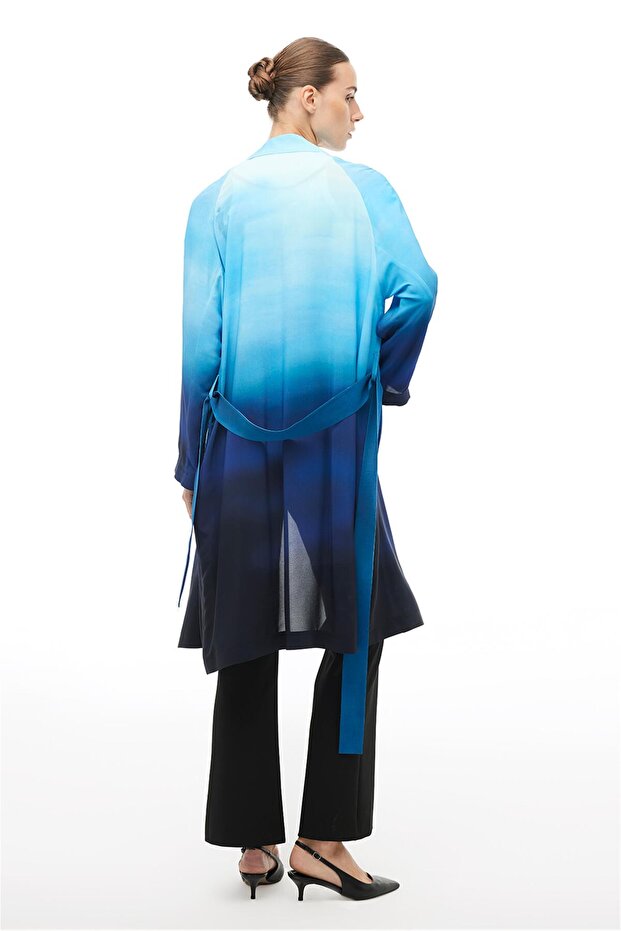 فستان متدرج الألوان يصل إلى أسفل الركبة - 4