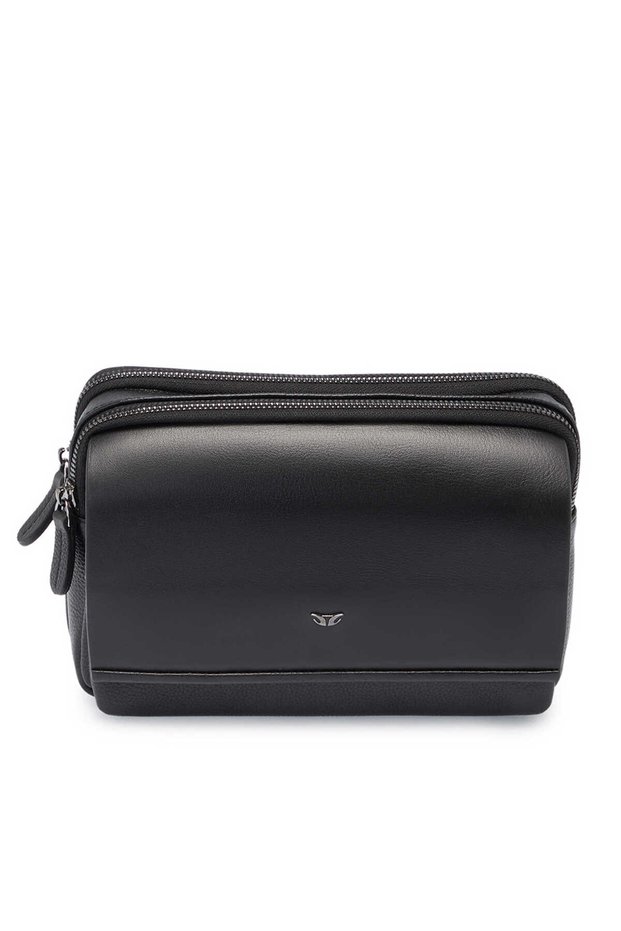 Black Genuine Leather Men's Portfolio Bag - S1Pc00021529-C3J