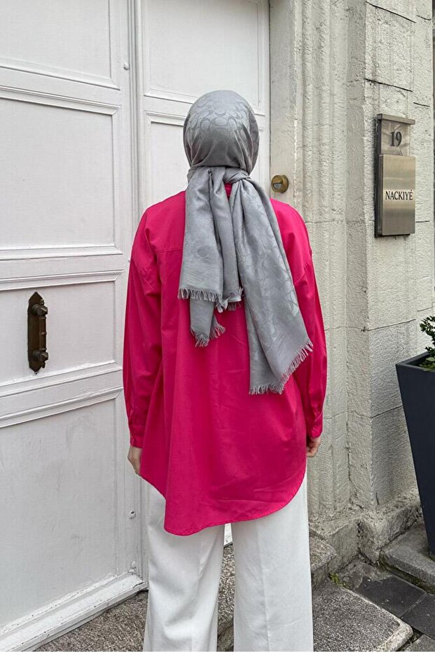 Fuchsia Plain Basic Shirt - 8