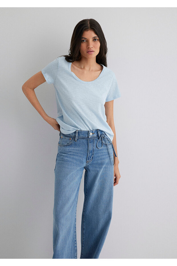 Basic Tişört Regular Fit / Normal Kesim 1613076-70800 - 2