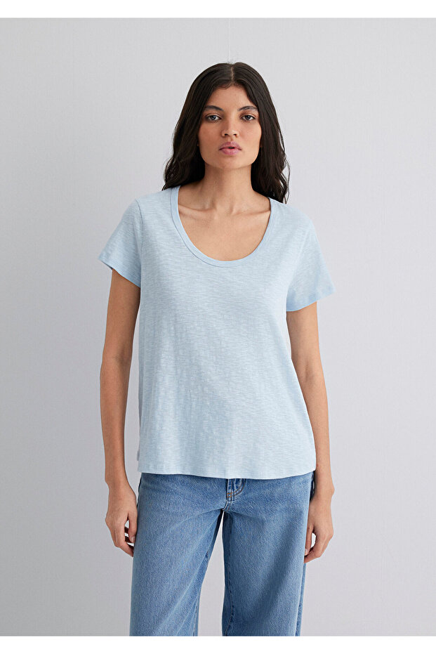 Basic Tişört Regular Fit / Normal Kesim 1613076-70800 - 5