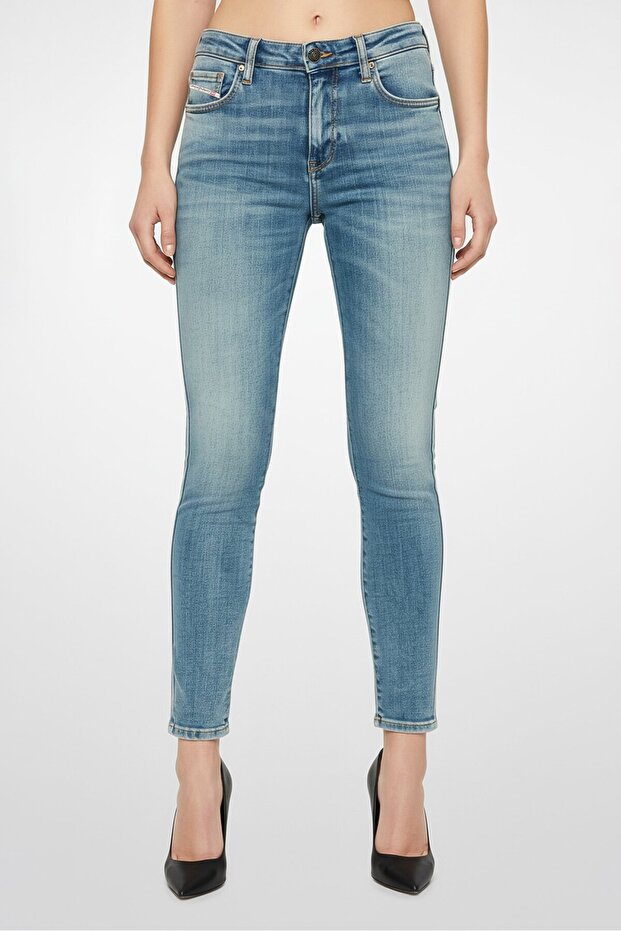 Women Skinny Fit 2015 Babhila Washed Stretchable Jeans, Blue