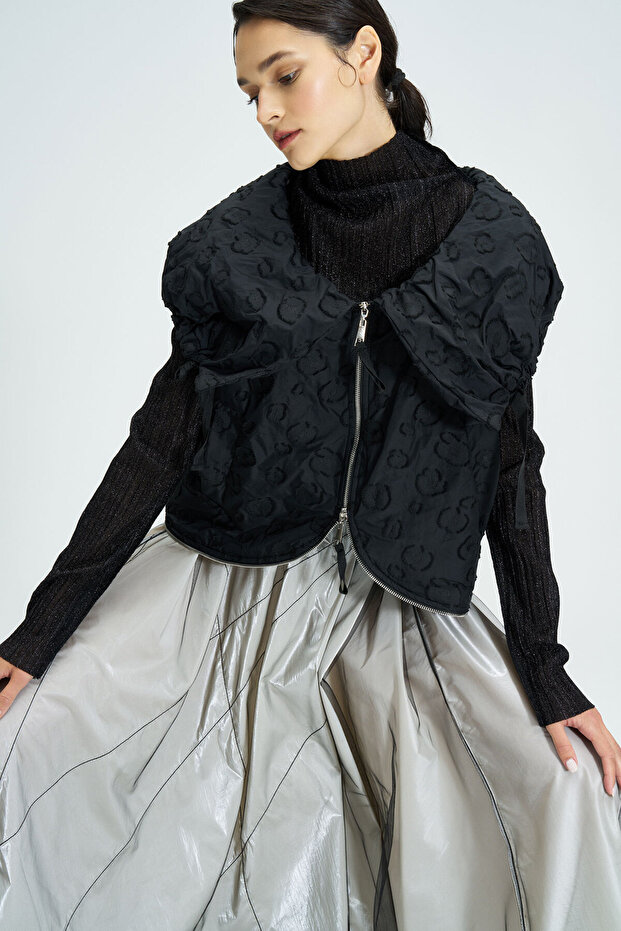 Şal Yakalı Yelek - 3