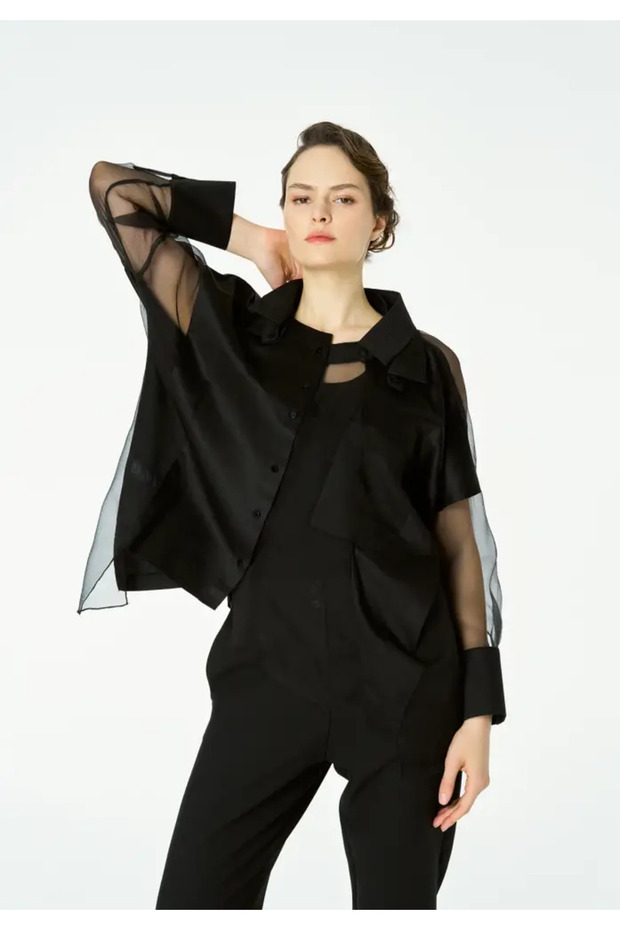 Kaus Gömlek - Siyah - 2