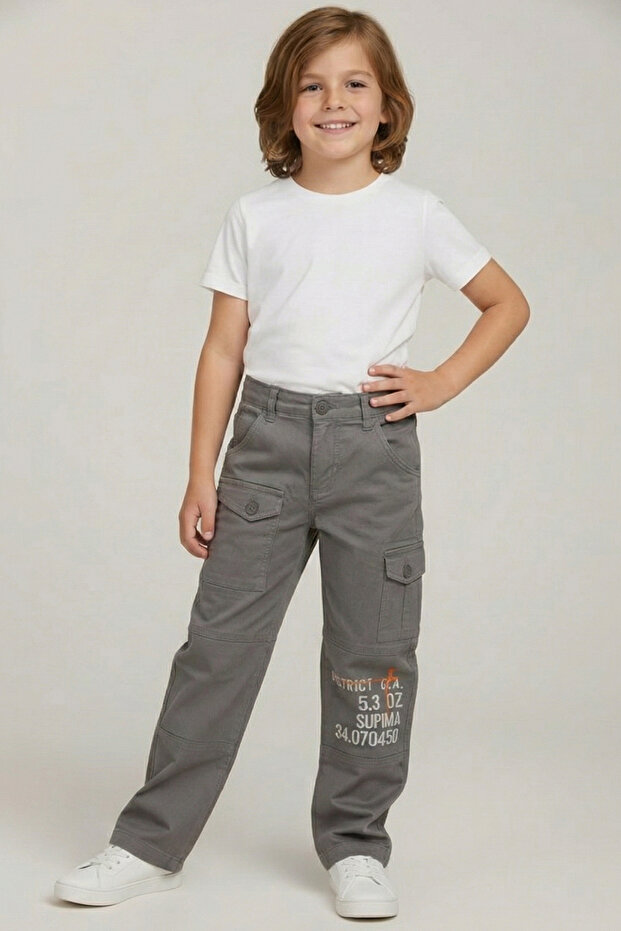 Happy Printed Gabardine Men's Trousers