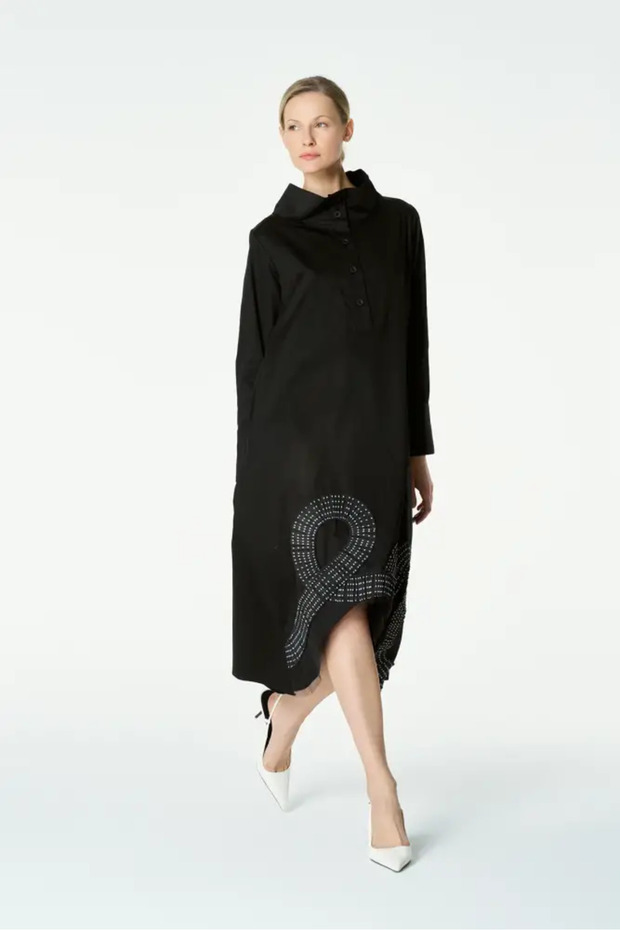 Uranüs Elbise - Siyah - 2