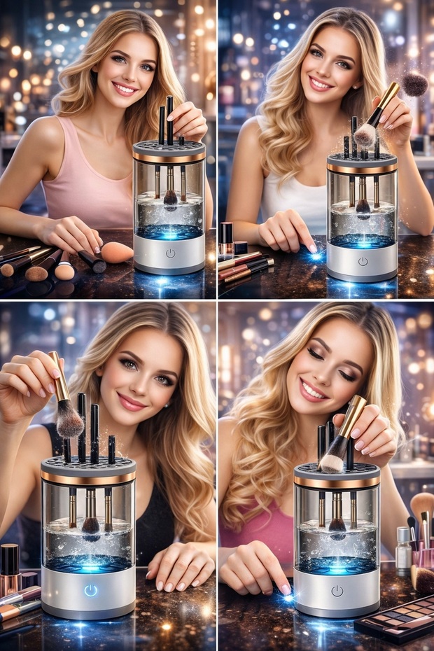 جهاز تنظيف فرش المكياج الأوتوماتيكي - 2