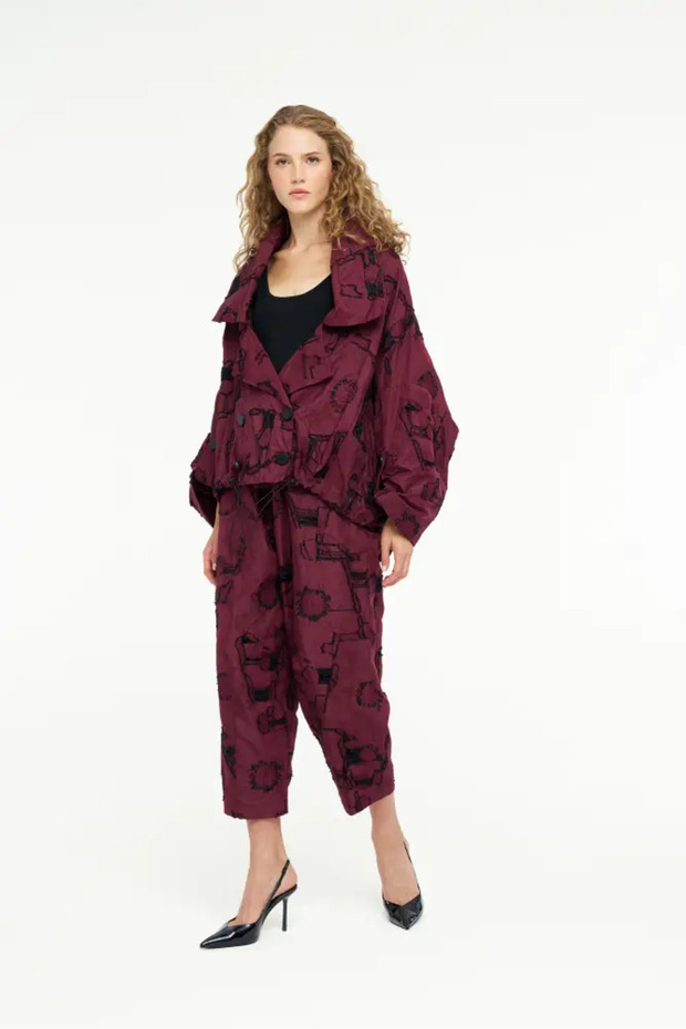 Helios Ceket - Bordo - 4