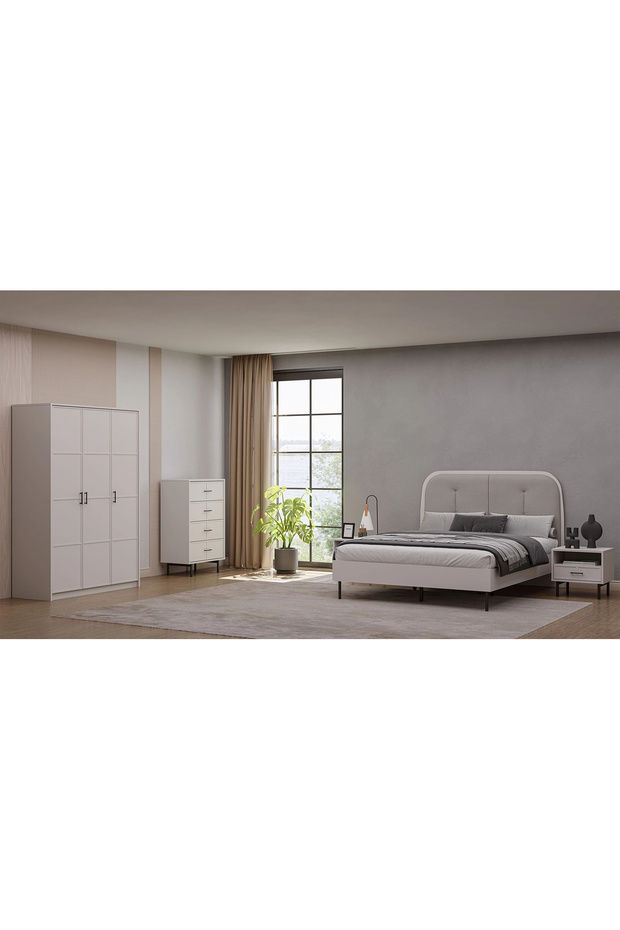 Glen Orma 3 Kapaklı Dolap - Beyaz - 3