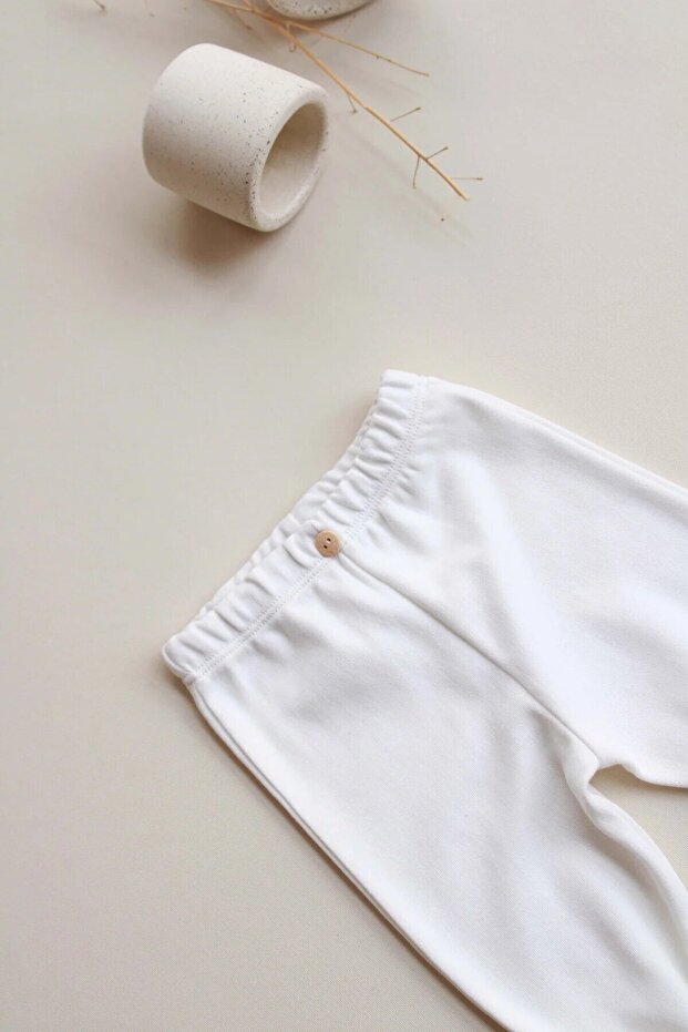 الجوارب القطنية الممشطة البيضاء - 8