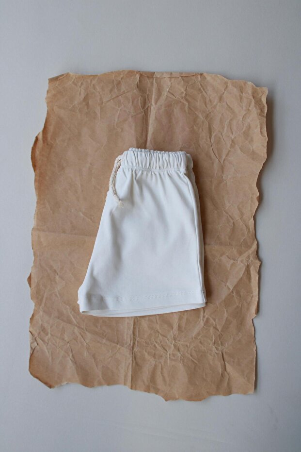 Beyaz Basic Şort - 3