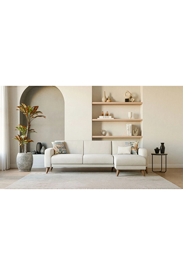 Hilda Köşe Takımı - Krem - 2