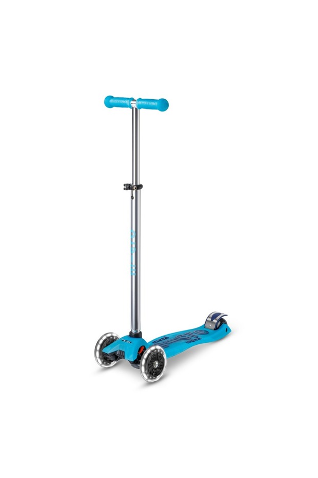 Scooters | Maxi Deluxe GLOW with T-Bar LED | Handlebar Adjustable | Lightweight | Boys &