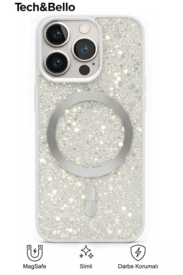 iPhone 16 Pro Compatible Camera Protrusion Shockproof Silvery Case - 1