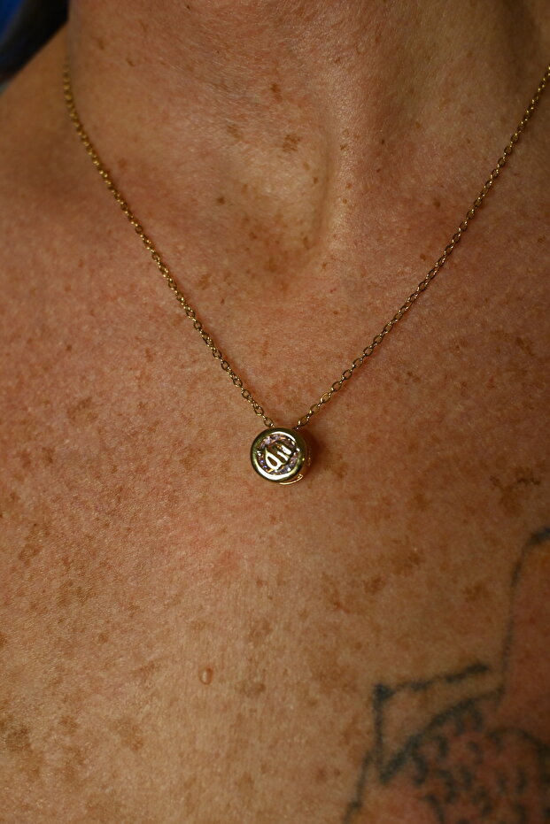 Burç taşlı kolye - 2