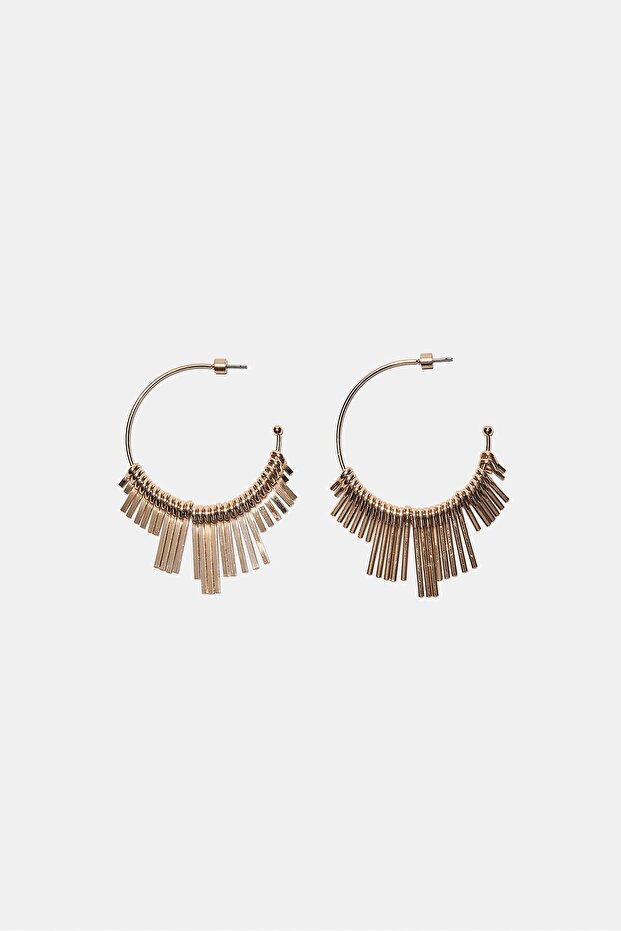 Dangle hoop earrings - 1