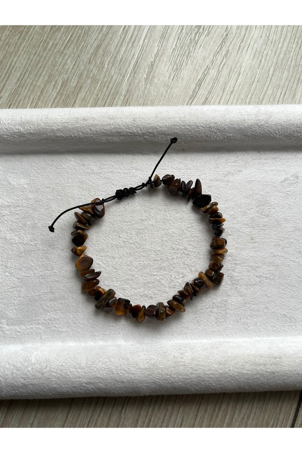 Cat's Eye Stone Adjustable Rope Bracelet / Anklet