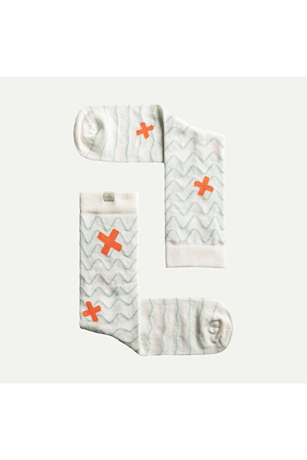 Wavex - Wit Unisex Soket Çorap - 1
