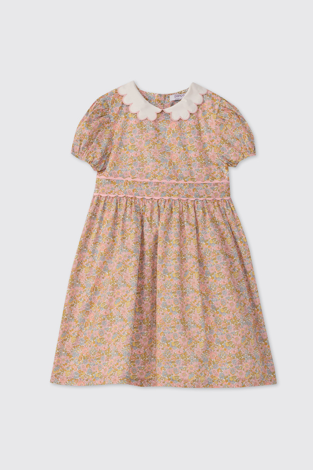 Liberty Fabric Floral Patterned Baby Girl Dress