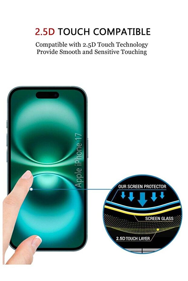 عرض مميز: غطاء سيليكون لهاتف آيفون 17 مع واقي شاشة مقوى - 4