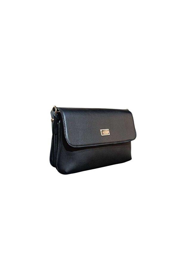 Cool Crossbody Bag with Cover and Multiple Compartments Black