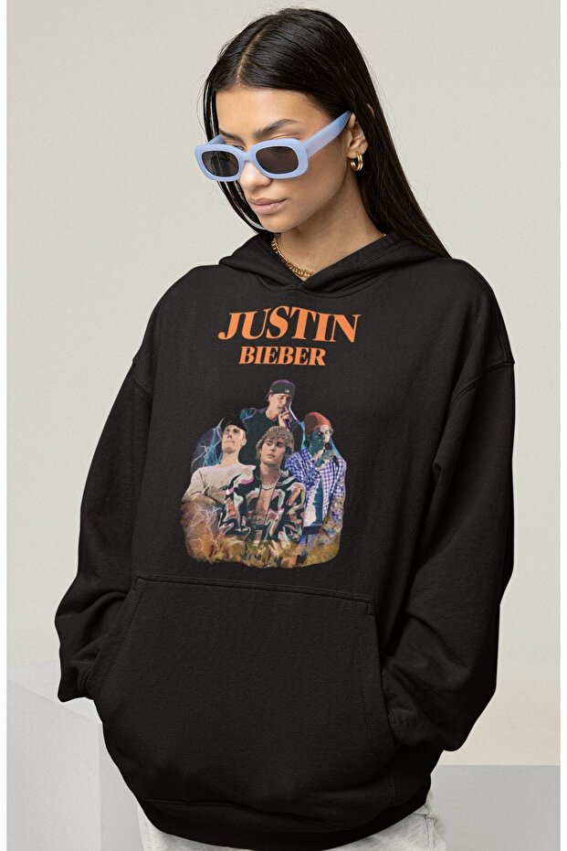 Design Justin Bieber Printed Unisex Oversize Singer Hoodie