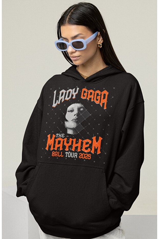 Design Lady Gaga Printed Unisex Oversized Singer Hoodie