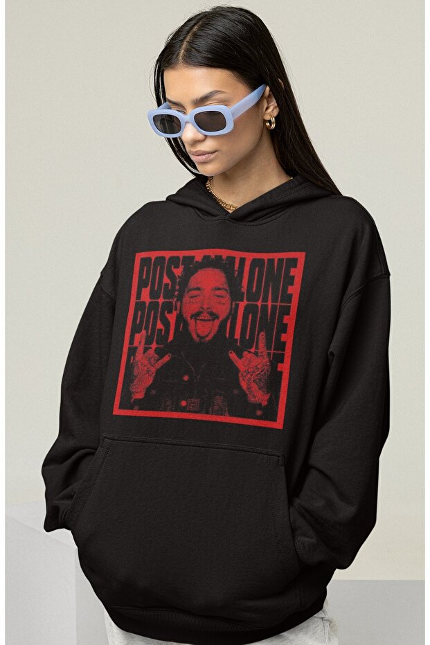 Design Post Malone Rapper Printed Unisex Oversized Singer Hoodie