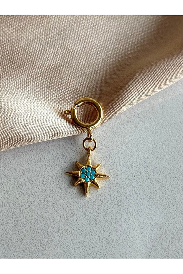 Charm Pendant and Bracelet Charm Blue North Star