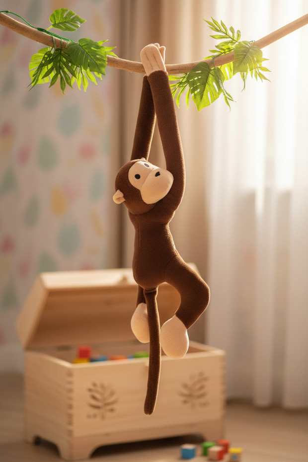 Cute Plush Monkey with Sticky Hands 70 cm