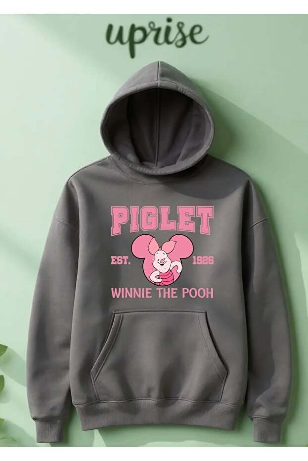 Printed Cotton 3 Thread Fleece-Lined O Oversized Sweatshirt