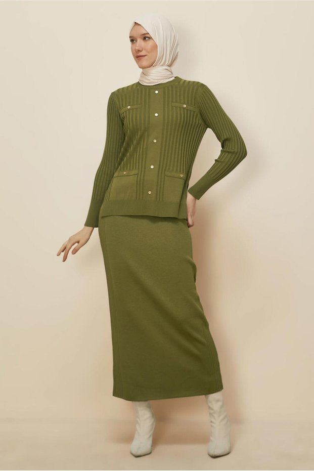 Tricot Suit with Skirt 45870