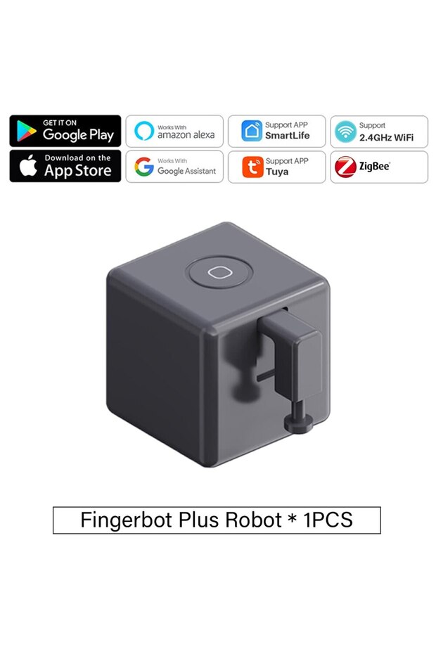 روبوت Zigbee-Bk Tuya Zigbee / Bluetooth Fingerbot Plus مزود بأزرار ضغط ومفاتيح، متوافق مع أنظمة المنزل الذكي - 1