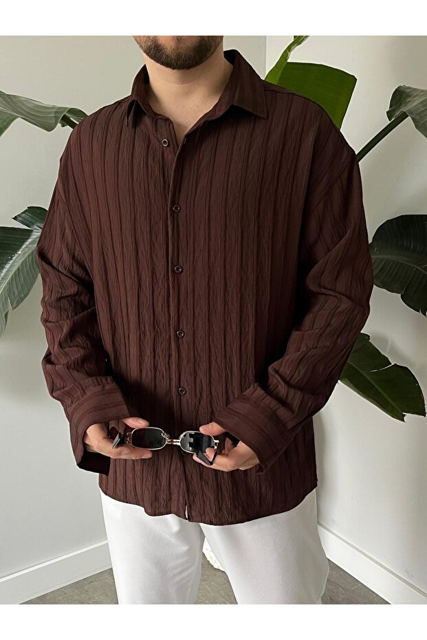 Modal Oversize Gömlek - 1