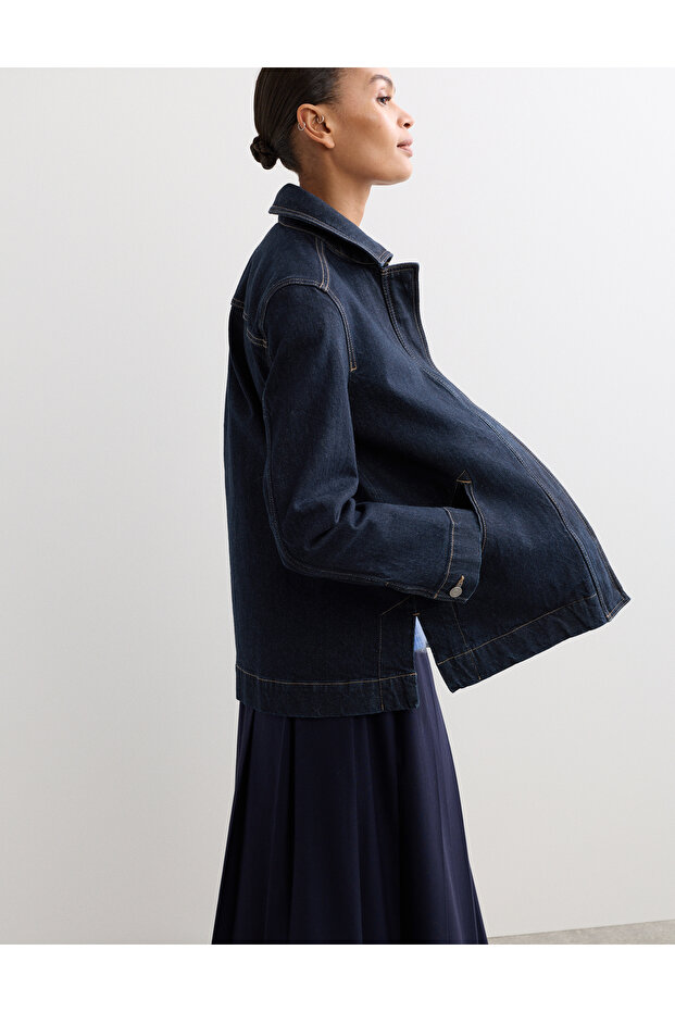 Denim Trucker Ceket - 3