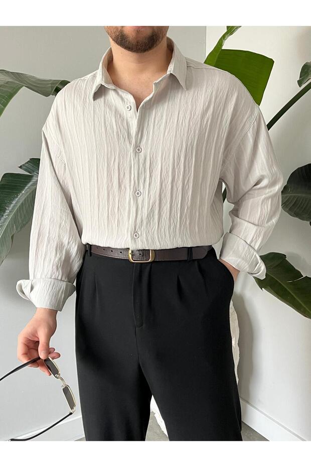 Modal Oversize Gömlek - 3