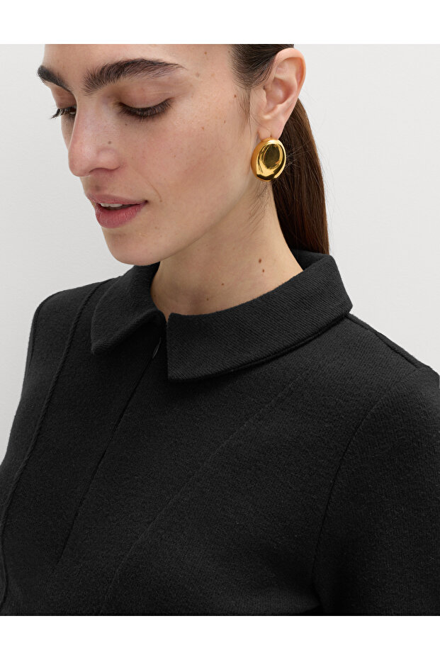 Pamuk Karışımlı Mini Elbise - 6