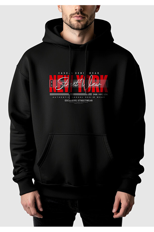 Unisex Oversized Hooded Sweatshirt – Printed Casual Comfortable Hoodie