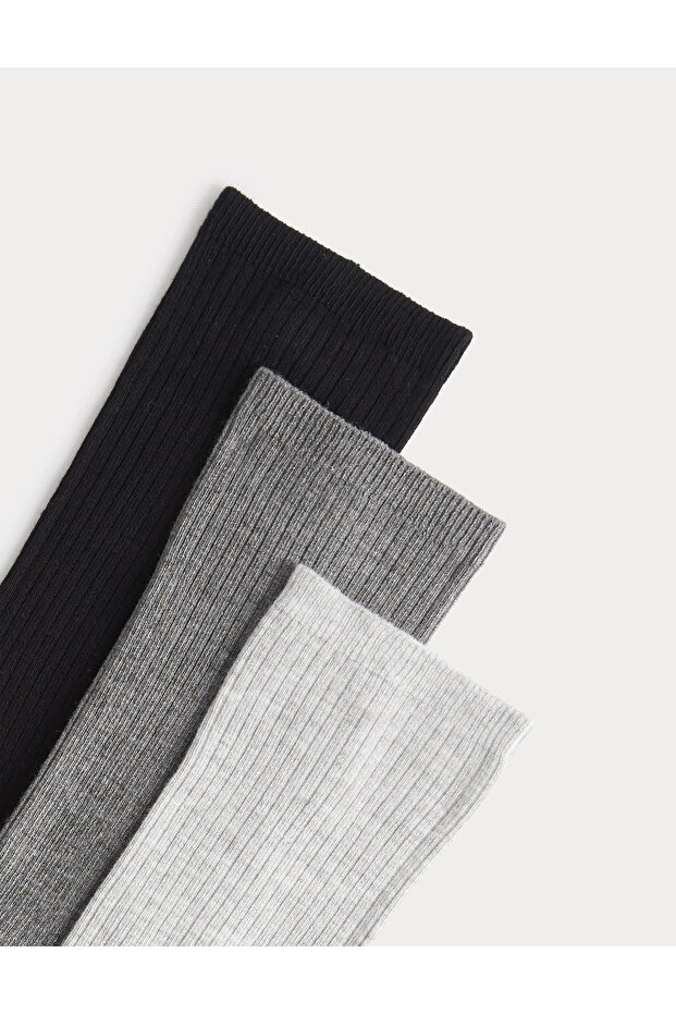 3'lü Ribanalı Çorap - 2