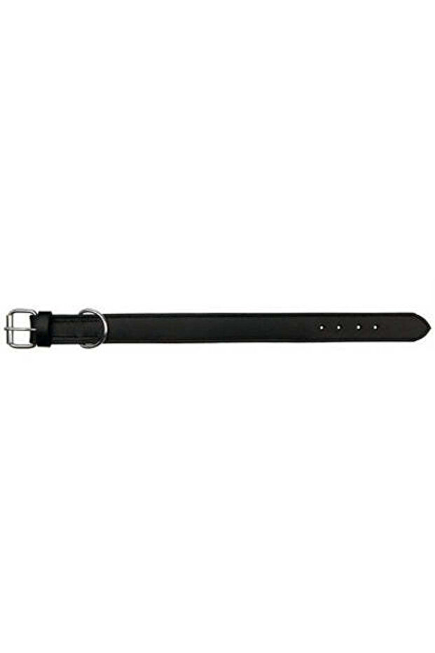 Active Leather Black Wide Collar for Dogs L-XL