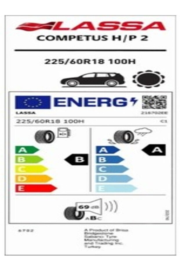 225/60R18 100H Competus H/P 2 - 2
