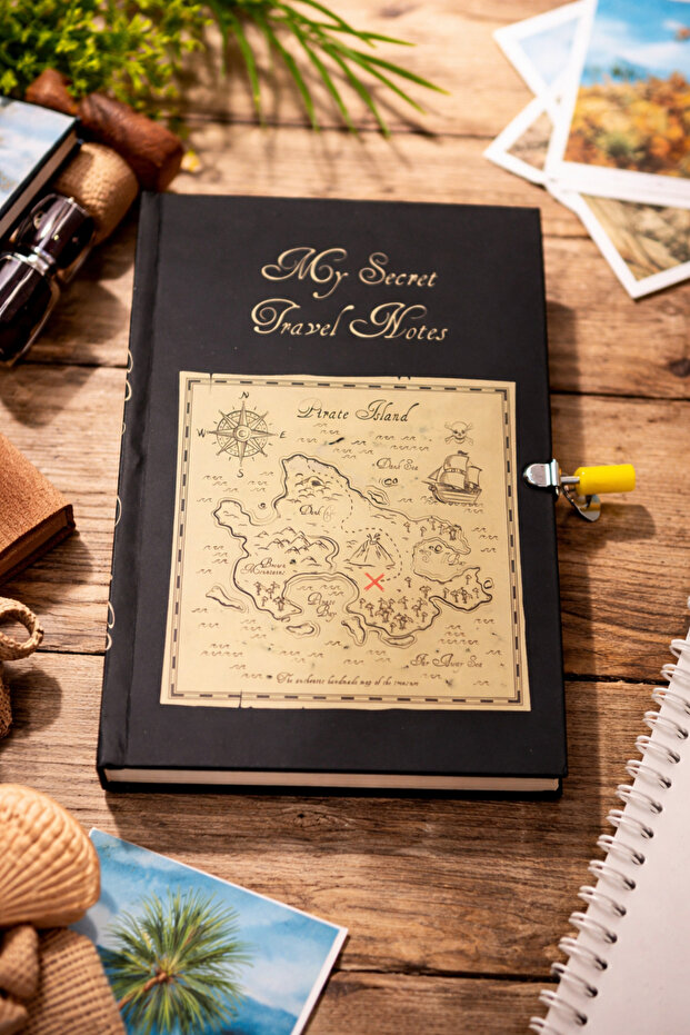 My Secret Travel Notes Journal with Lock, Memory Book, Diary, Agenda