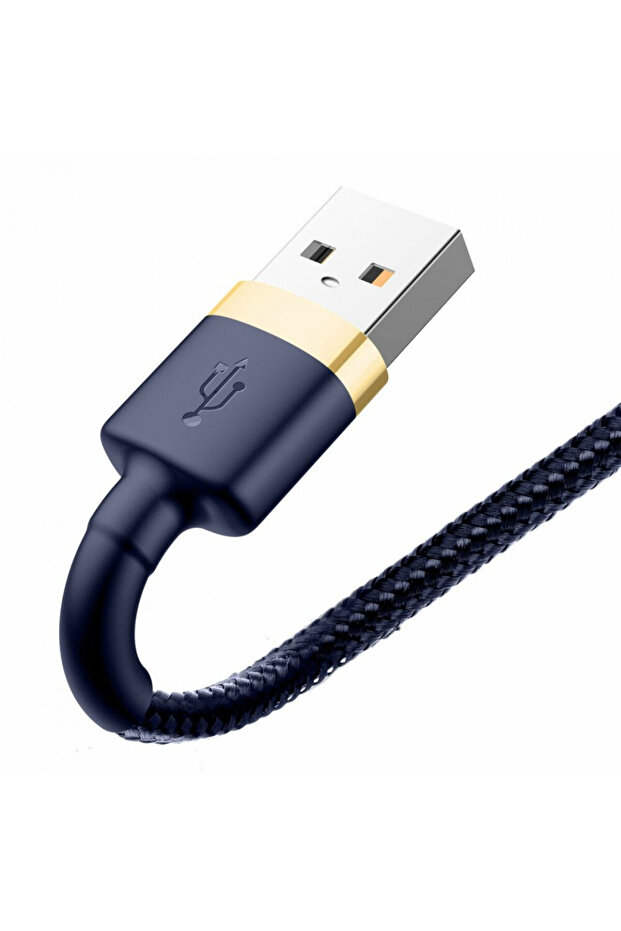 Cable USB For iPhone 2.4A 1m - Gold Blue - 6