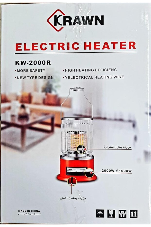 سخان كهربائي من كراون KW-2000R، بقوة 2000 واط