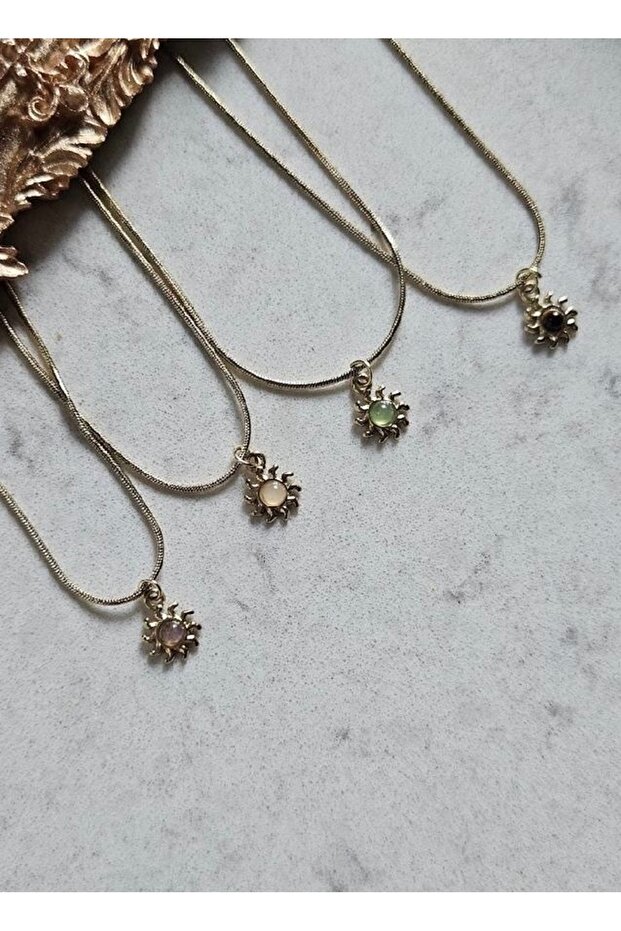 Vintage Güneş Kolye - 2
